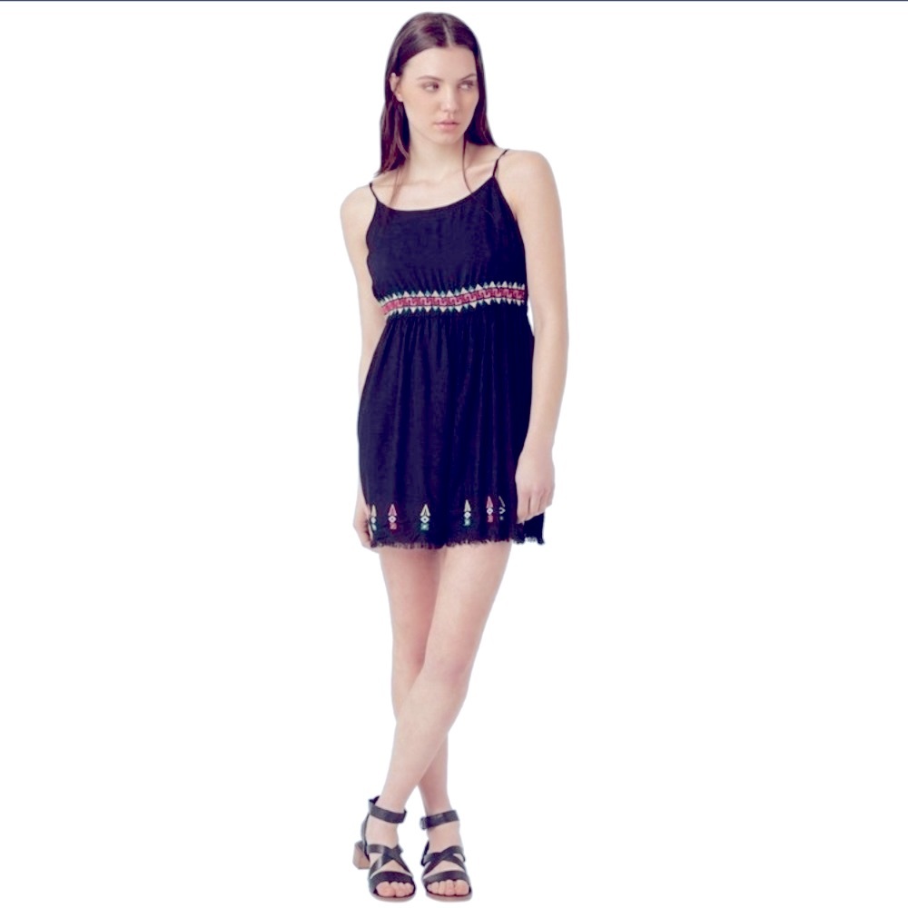 💯✅ AUTHENTIC TOPSHOP EMBROIDER ROMPER FRAYED TRIM - Picture 2 of 10